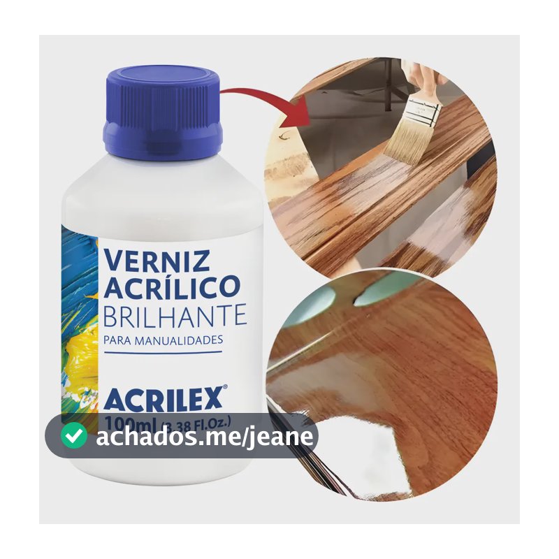 Verniz Acrílico Brilhante Acrilex 100ml