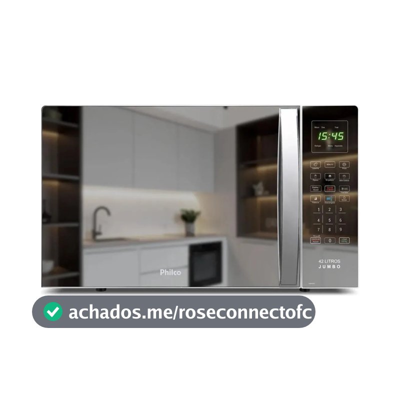 Micro-ondas Philco 42L 1560W com Tira Odor e Menu Fit PMO42EB