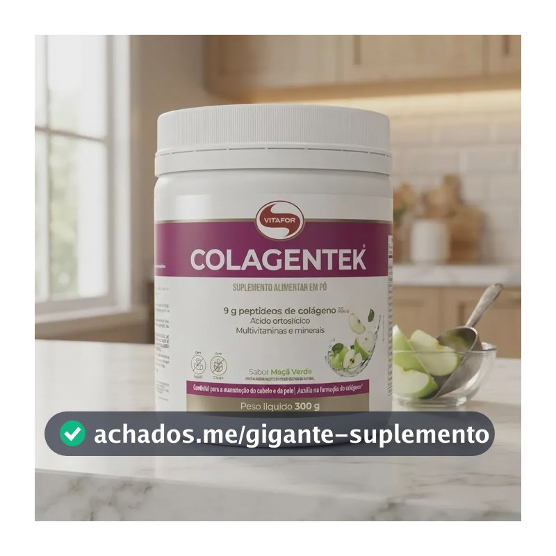 Colagentek Maçã Verde 300g Vitafor