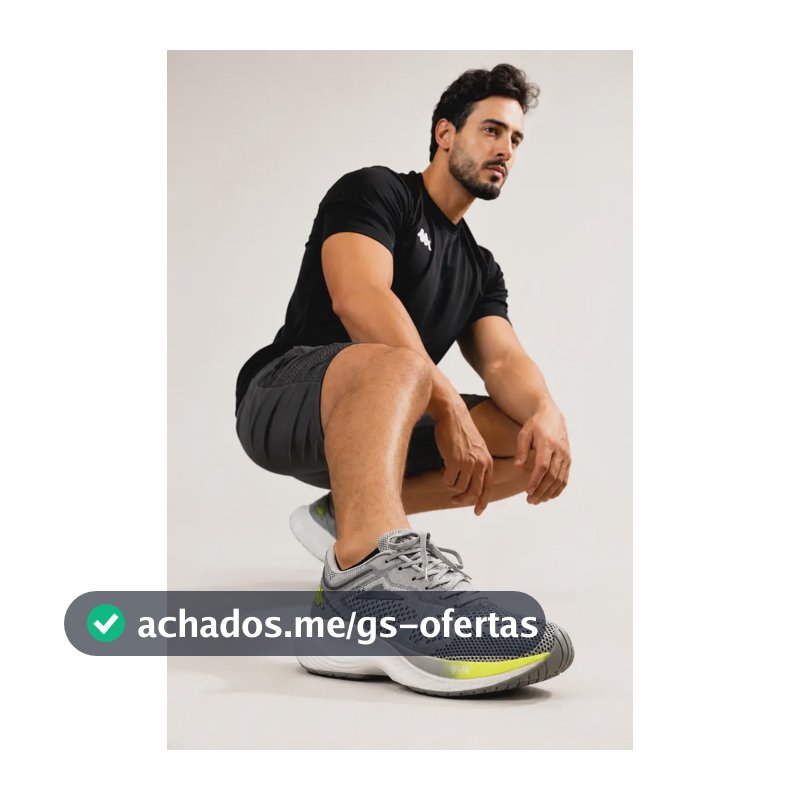 Tênis Kappa Pulse Evo Masculino Feminino Cinza-amarelo Limão 36