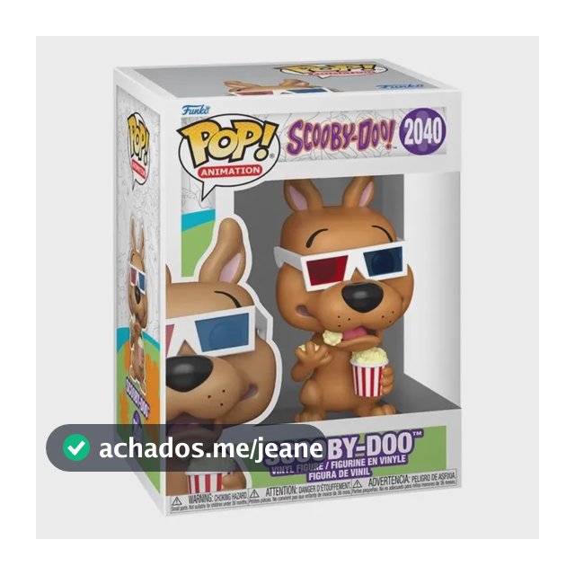Boneco Funko Pop! Scooby Doo Com Óculos 3d candide