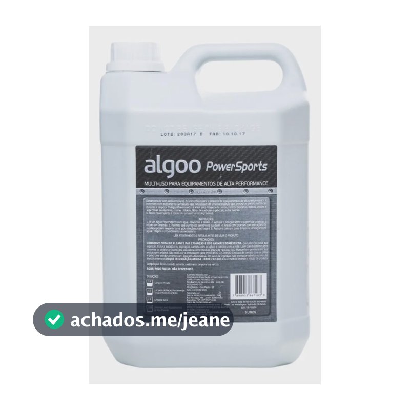 Desengraxante Bike Algoo Powersports 5 Litros Concentrado