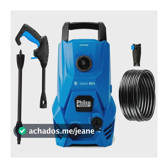 Lavadora De Alta Pressão Jato Compacta Philco Plp2200 1300w 1300 Psi/libras 312l/h Lança Regulável 127v