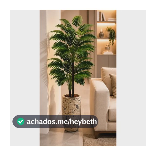 Coqueiro 170 Cm 2 Planta Artificial Decoração Sala Moderna Verde-escuro