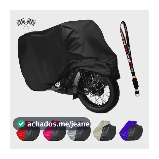 Capa Pra Cobrir moto Automóvel Sol / Chuva 100% Impermeável