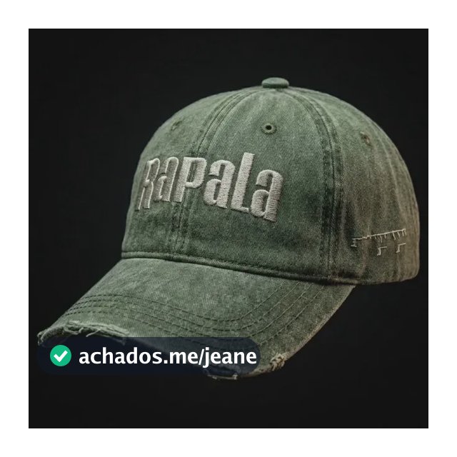 Boné Rapala Original Em Tecido Estilo Dentro E Fora Da Água Verde Oliva Único
