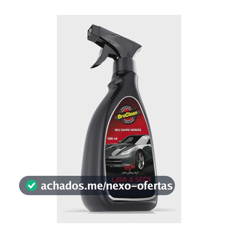 Lava A Seco Braclean Limpeza Rápida E Eficiente Sem Água