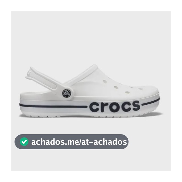 Sandália Crocs Bayaband Clog White/navy