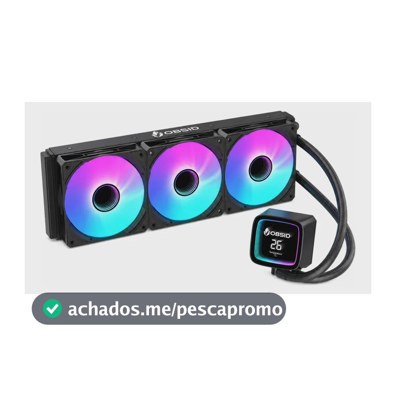 Water Cooler Obsid Pro 360 Digital Argb Amd E Intel Preto