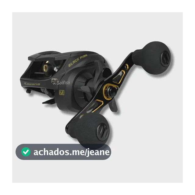 Carretilha Black Pira Bg 11 Rol Drag 18kg Pesqueiro Carbono Preto Esquerdo