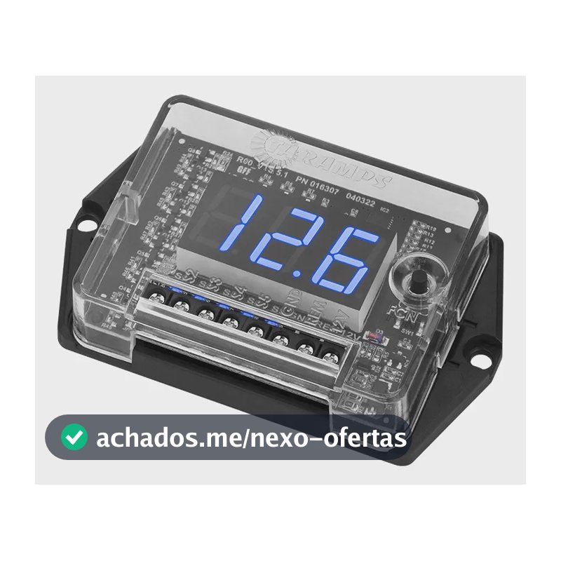 Voltimetro Novo Taramps Digital 5 Saídas Sequênciais Vts 5.1
