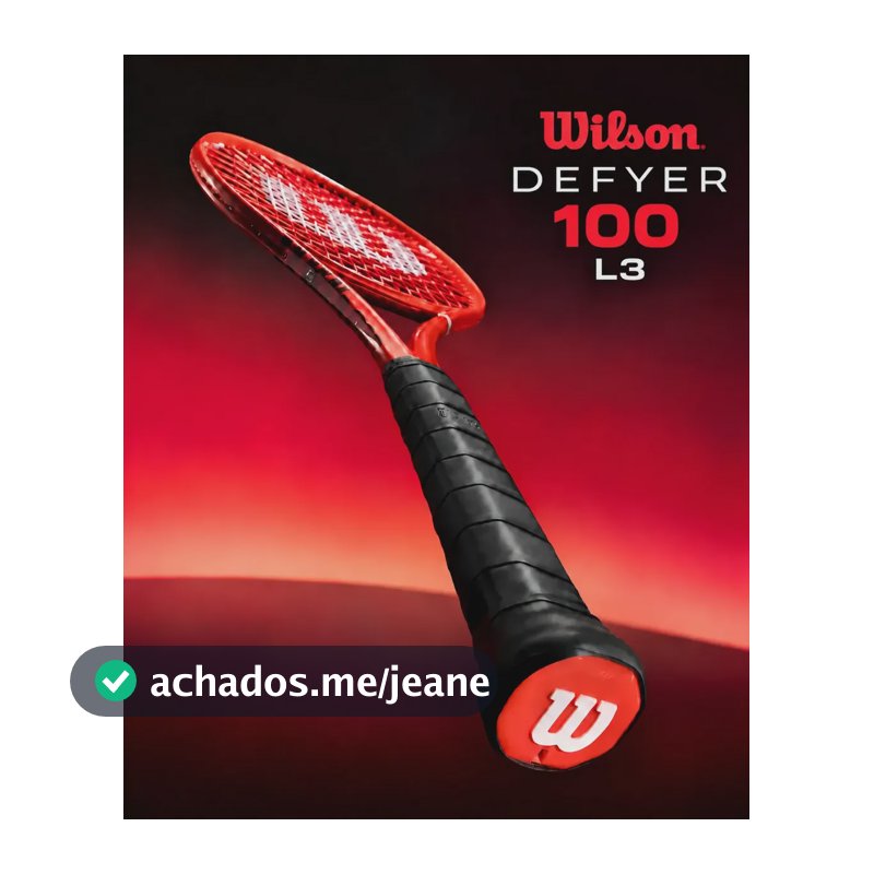Raquete de tênis Wilson Defyer Redline 100 V1 16x20 300g Vermelho L3
