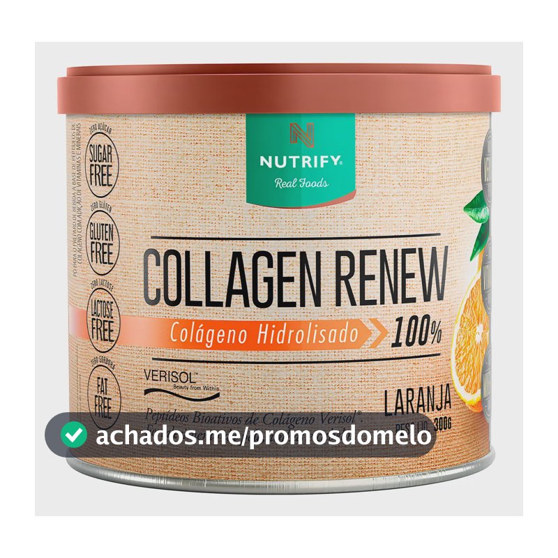 Colágeno Nutrify Renew em pó sabor Laranja x 300g