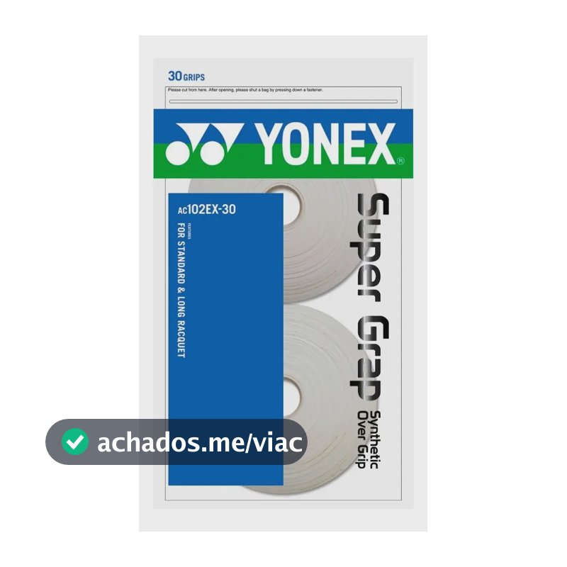 Grip Yonex Super Grap - Rolo C/ 30 Unidades - Branco