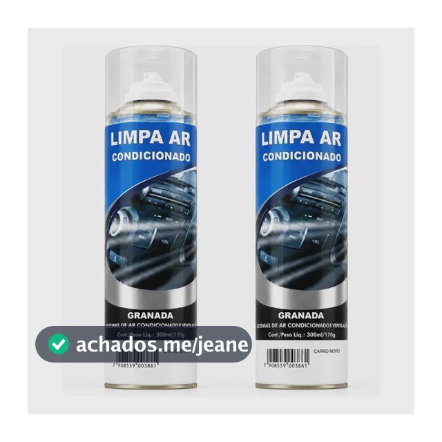 Kit C/ 2 Limpa Ar Condicionado Carro Higienizador Ar Spray