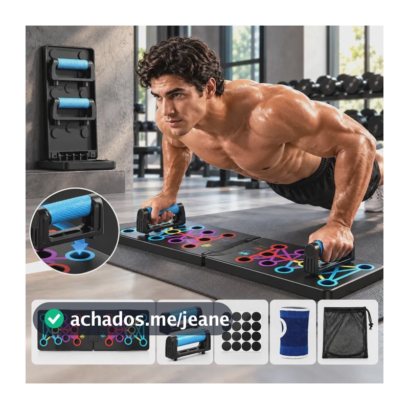 Prancha Apoio Suporte Flexão Braço Ombro Musculação Treino