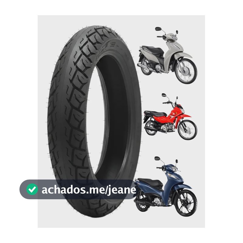Pneu Traseiro Moto Biz 100 110 125 Pop 100 110 C/c 80/100-14