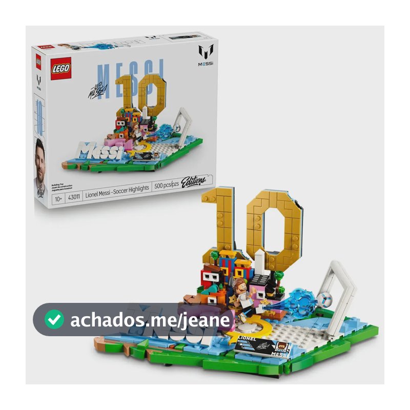 Lego Editions Destaques Do Futebol: Lionel Messi 43011 500 peças