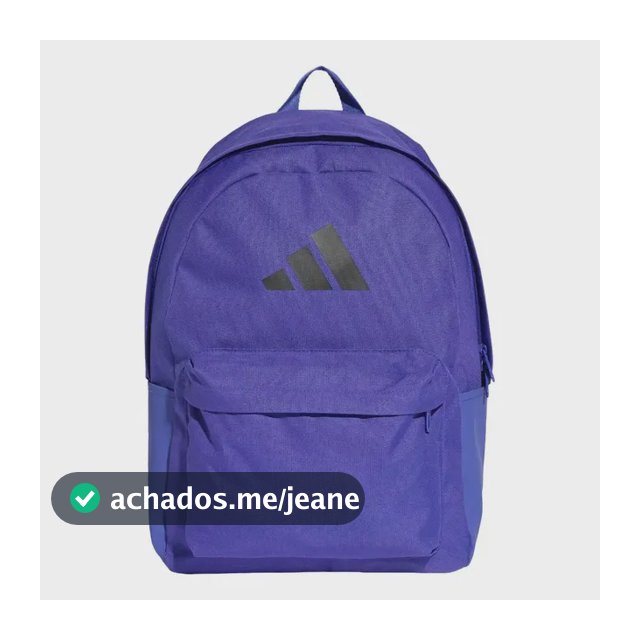 Mochila Classic 3 Bars Logo adidas Violeta-escuro Liso