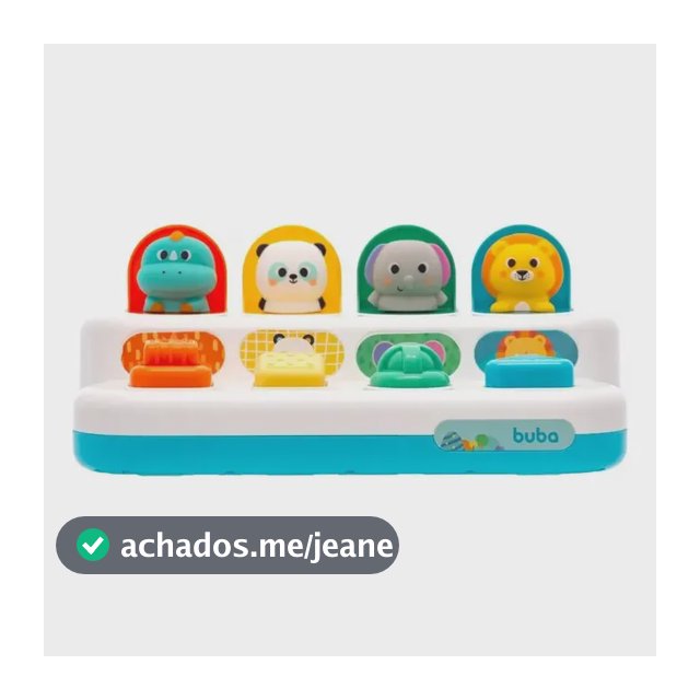 Buba Pop-up Brinquedo Infantil Pop-up Zoo Animais Multicor