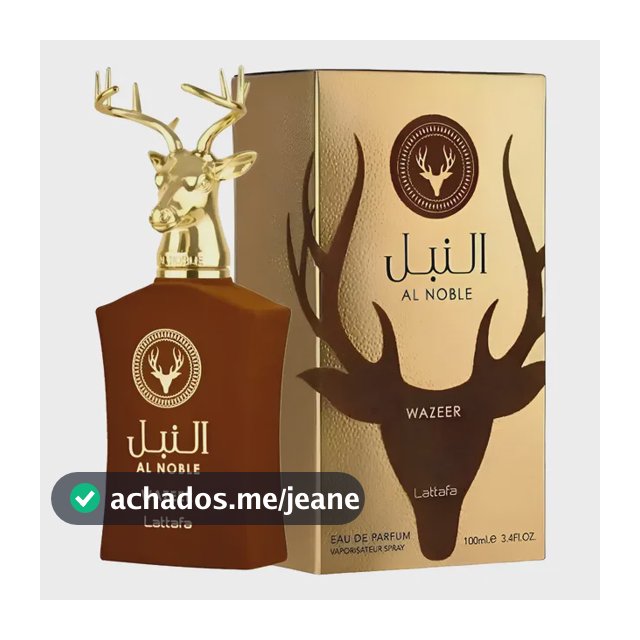 Perfume Wazeer Al Noble Lattafa Árabe 100ml