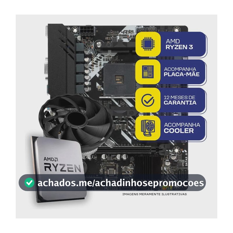 Kit Upgrade Gamer Mcl, Amd Ryzen 3 3200g, A320m