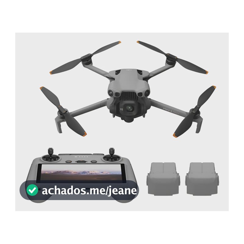 Drone Dji Mini 5 Pro Fly More Combo Controle Tela 3 Baterias Branco