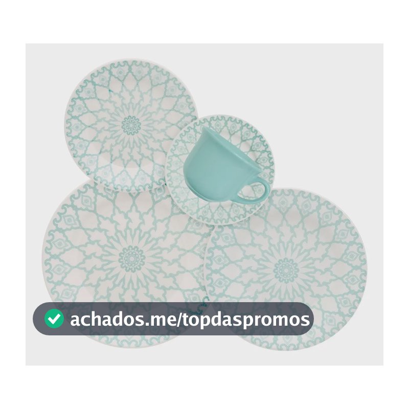 Aparelho De Jantar E Chá 20 Peças Donna Mandala