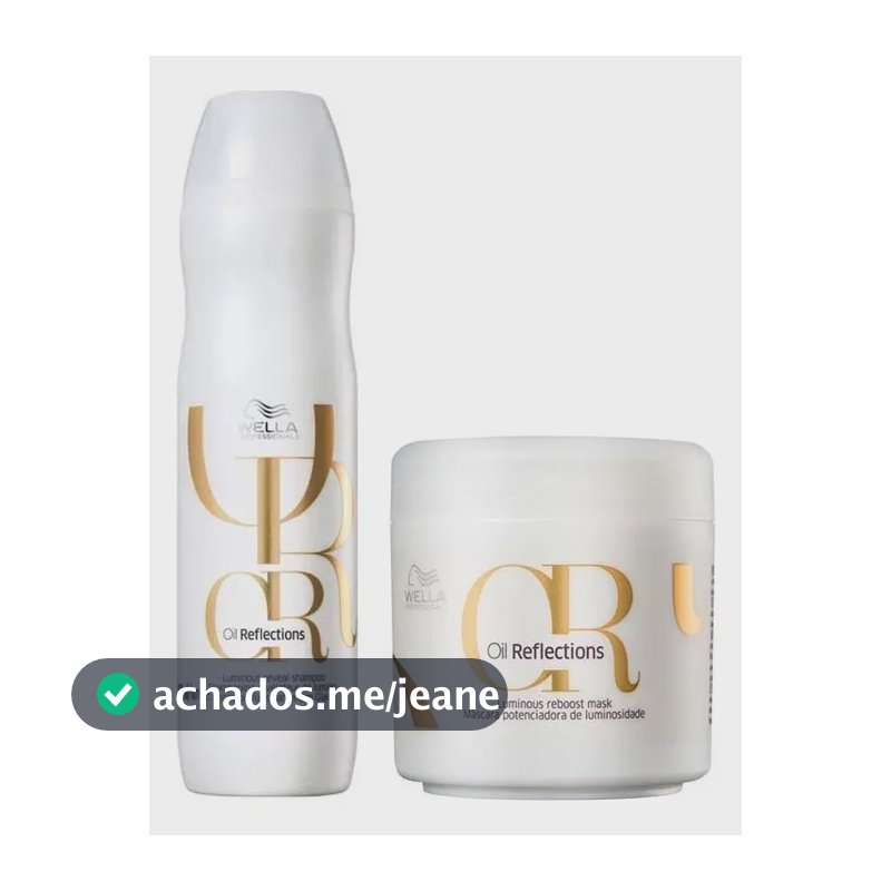 Kit Wella Oil Reflections - Shampoo e Máscara