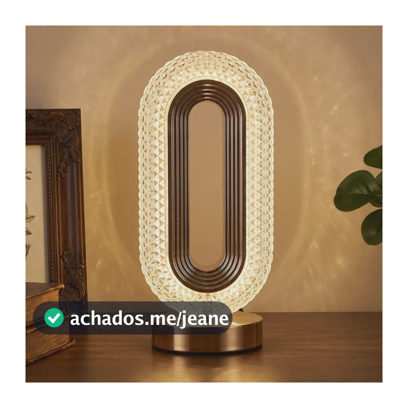 Abajur Luminaria de Mesa Cabeceira Led Usb Sem Fio de Toque Pequeno para Quarto Casal Estudo Leitura Moderno