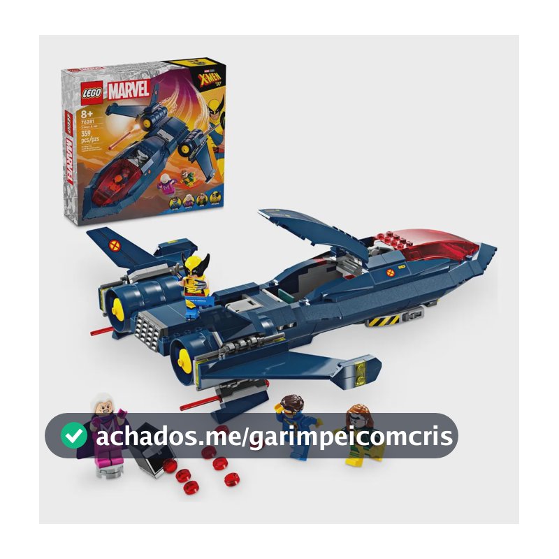Blocos De Montar Marvel 76281 Jato Dos X-men Com 359 Peças
