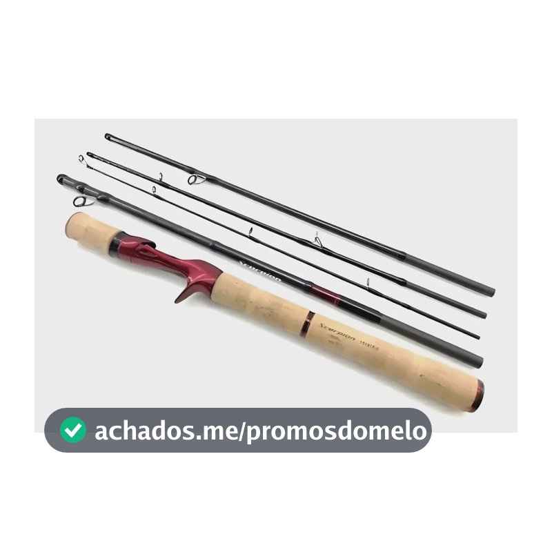 Vara Carretilha Shimano Scorpion 50lb 6'0 1,83m | 5 Partes