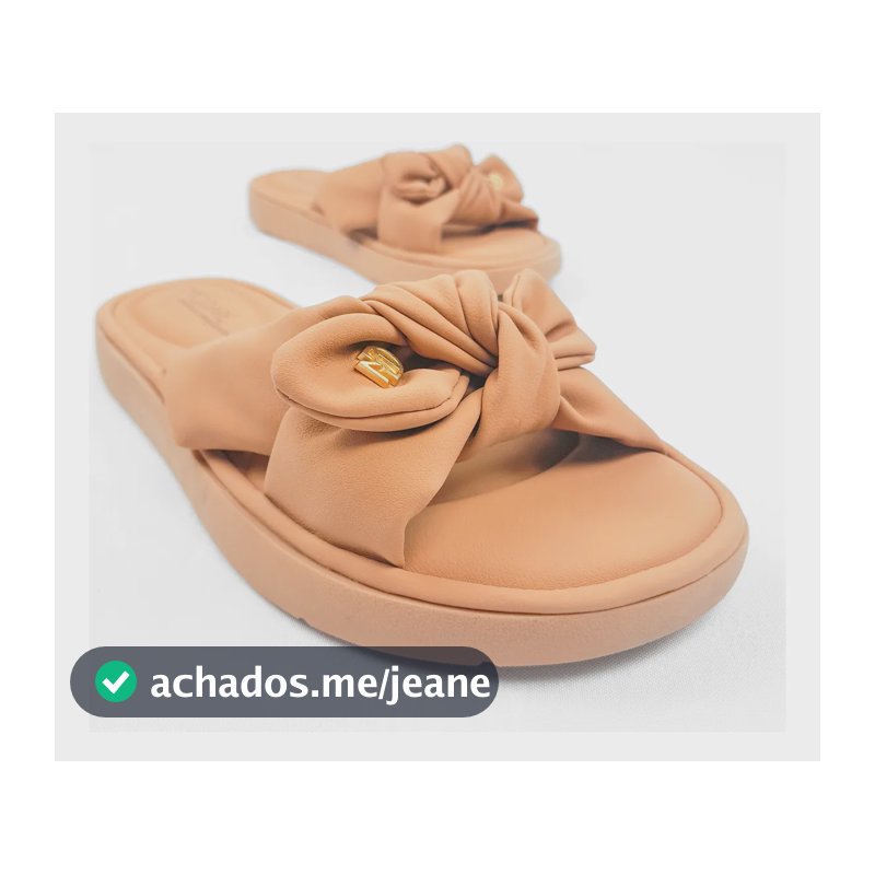 Chinelo Modare Feminina Slide Ultra Conforto Nó Anatômica Nude 37 Br