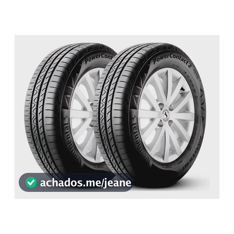 Kit 2 Pneus 175/65R14 Continental PowerContact 2 82T Aro 14