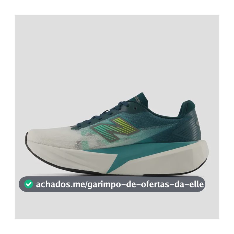 Tênis Fuelcell Rebel V5 - New Balance Verde Azulado Verde Escuro 42 Br