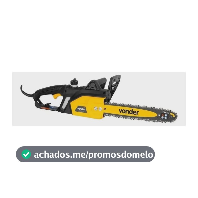 Motosserra elétrica Vonder EV 1600 da 1.6kW 50Hz/60Hz cor amarelo