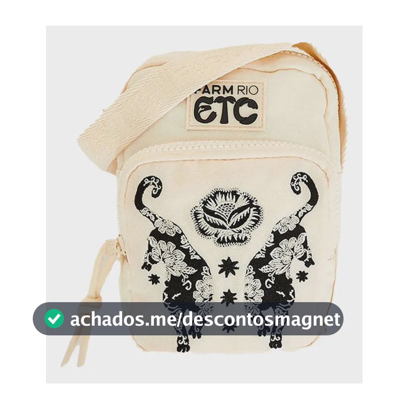 Bolsa Farm Da Gema Onça Romantica Branco