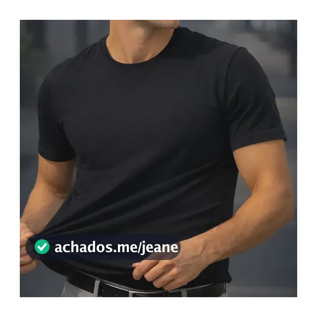 Camiseta Basica Modal Masculina Algodão Malha Peruana Preto Sem Estampa Gg Liso