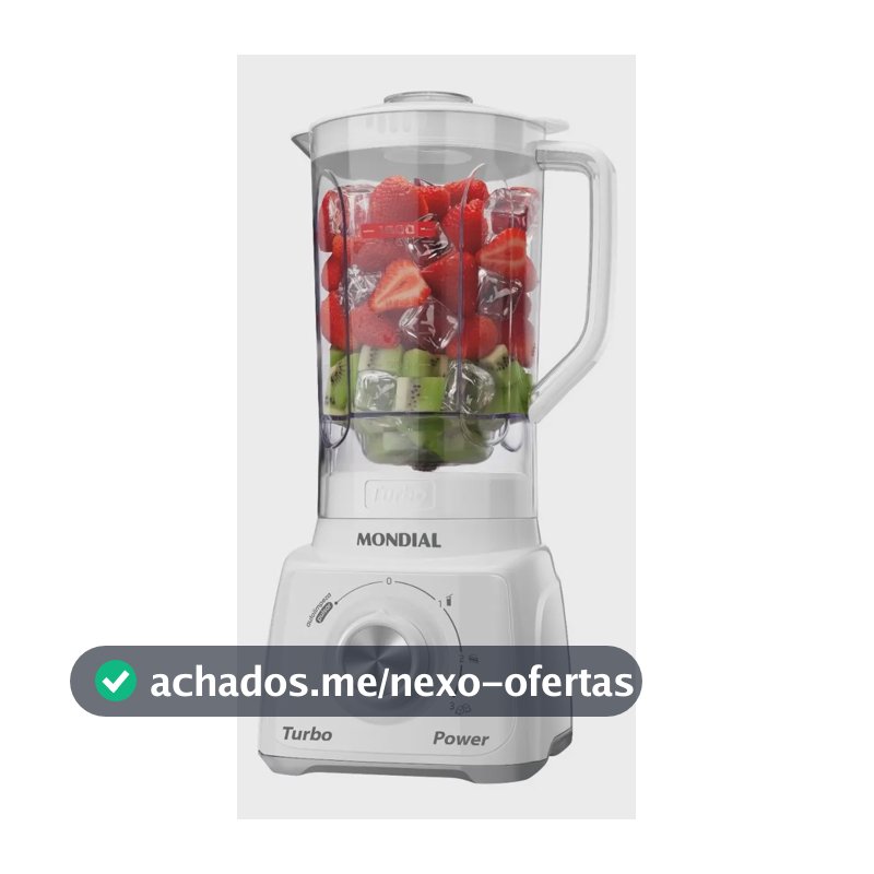 Liquidificador Turbo Power Mondial 550W L-99 WG