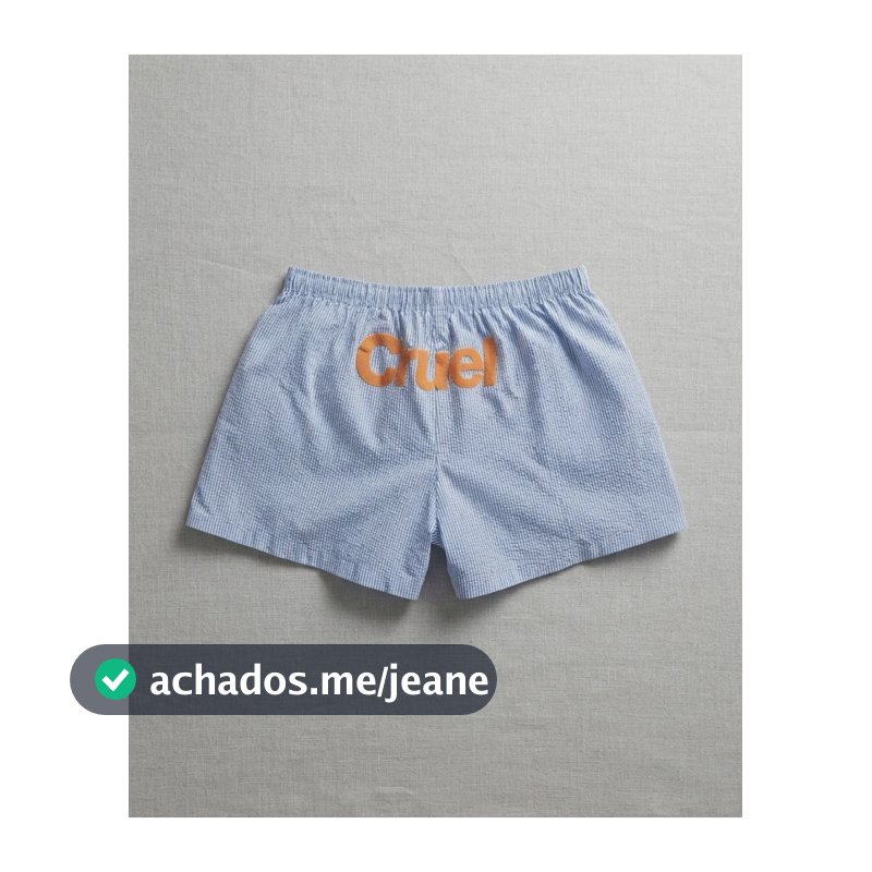 Cueca Boxer Cruel Pancake Original Importada #1632 Azul Listras Único