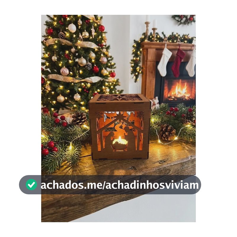 Luminária Presépio Natalino Em Mdf Decorativa P/ Montar