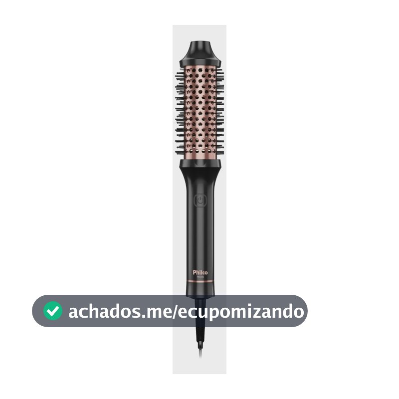 Escova modeladora philco pec17a Revestimento cerâmica bivolt Preto
