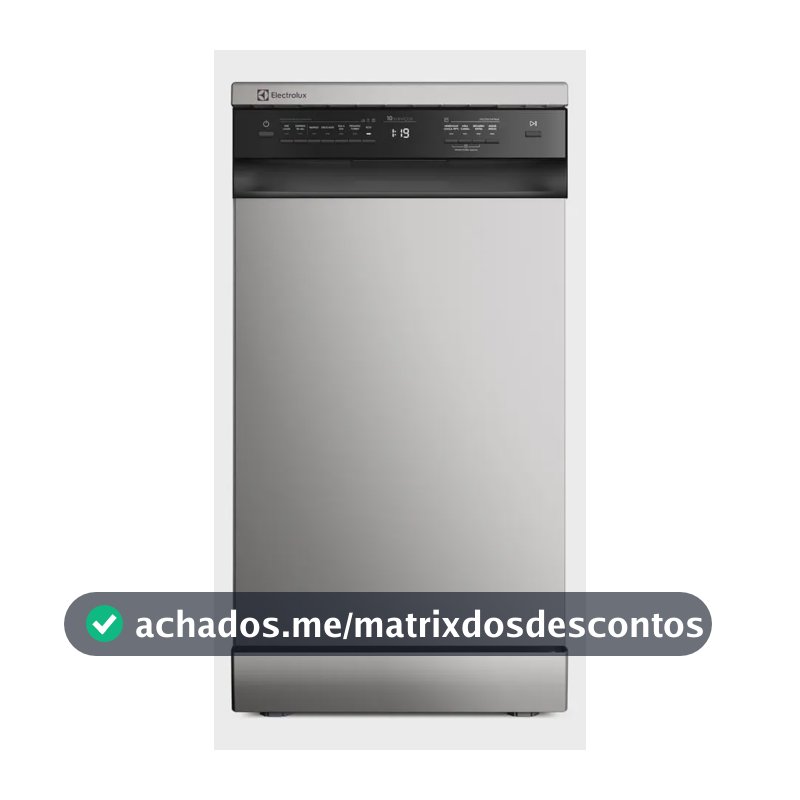 Lava-louça Electrolux 10 Serviços Inox Lava E Seca 50' Ls10e Prateado