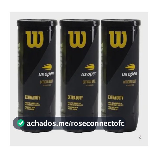 Bola De Tenis Wilson Us Open Official - Pack C/ 3 Tubos