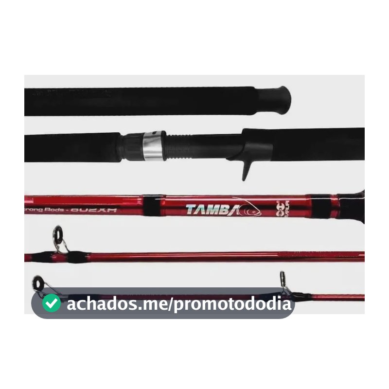 Vara Pesca Pesqueiro Tamba 1,83m 80lb Para Carretilha Maruri Cor Vermelho