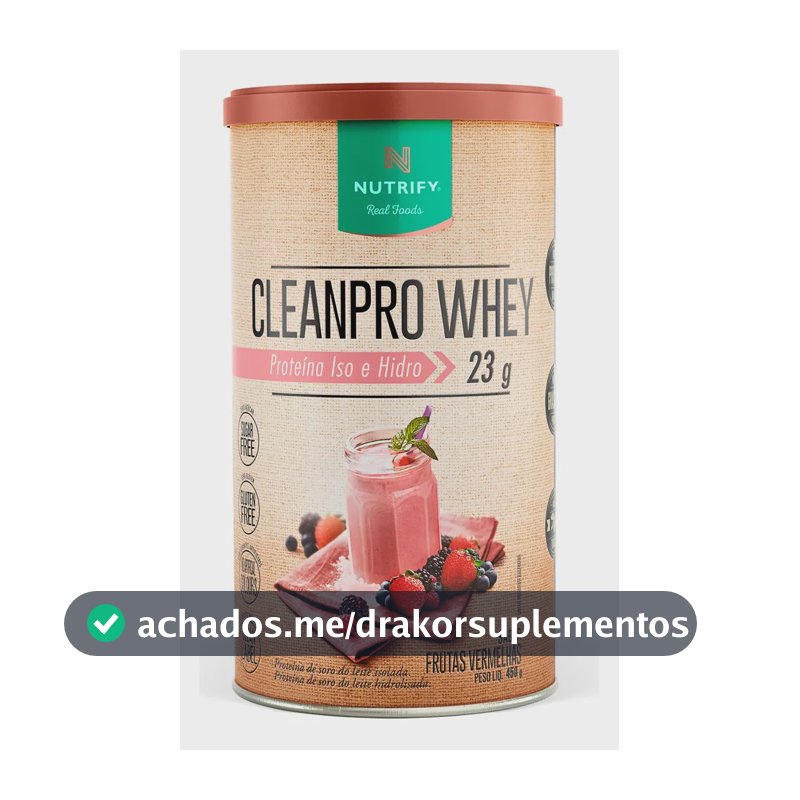 Cleanpro Whey Frutas Vermelhas - Nutrify 450g