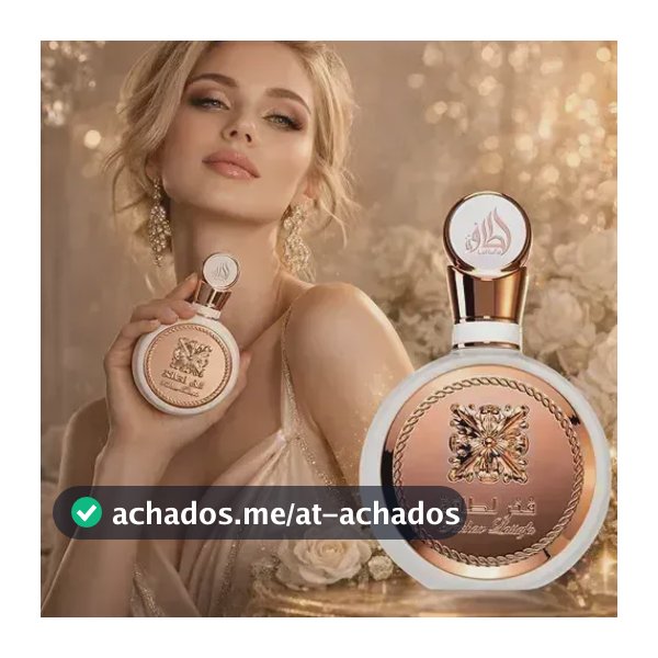 Perfume Árabe Fakhar Rose Lattafa Sereia Feminino 100ml Eau De Parfum