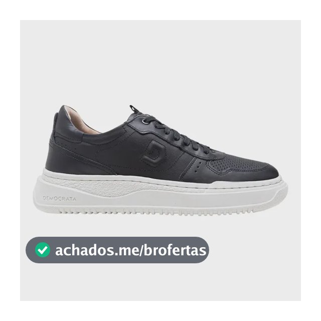 Tenis Democrata Block Couro Legitimo Premium Sofisticado