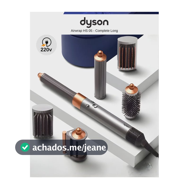 Secador De Cabelo Dyson Airwrap Hs05 Completo Rosé