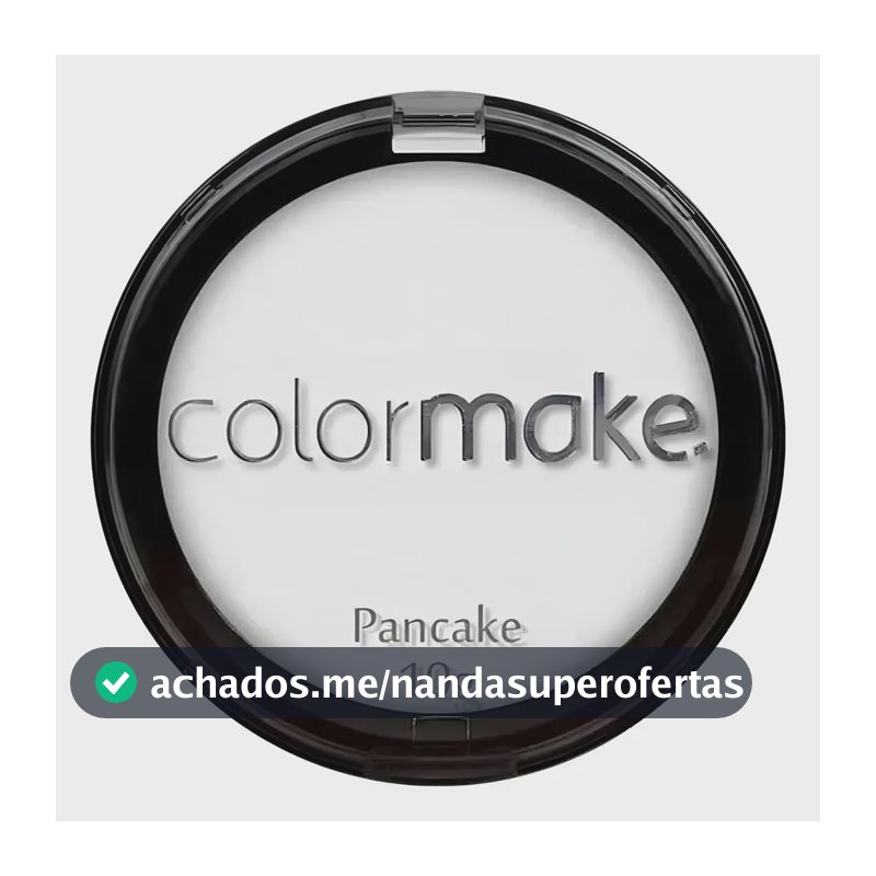 Pancake Pó Branco Colormake 10g Maquiagem Artística Tom Branco